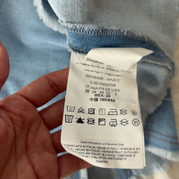 Versace Jeans Couture Blue Denim Buckle Dress - Picture 4 of 11